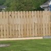 Round Top Open Picket on Timber Posts - Wicklow